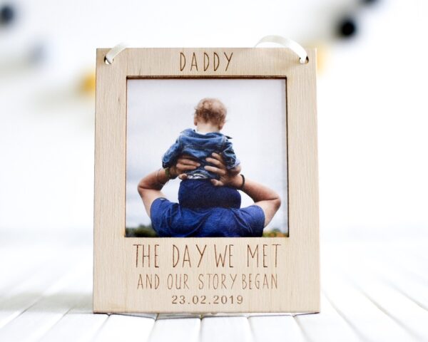 The Day We Met Hanging Photo Decoration
