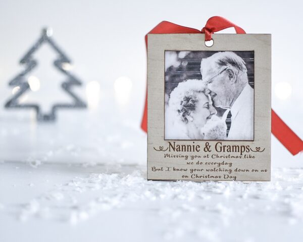 Missing You At Christmas Hanging Photo Frame Decoration