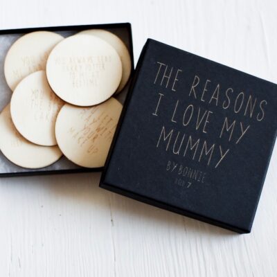 The Reasons Why I Love My Mummy Personalised Box & Tokens