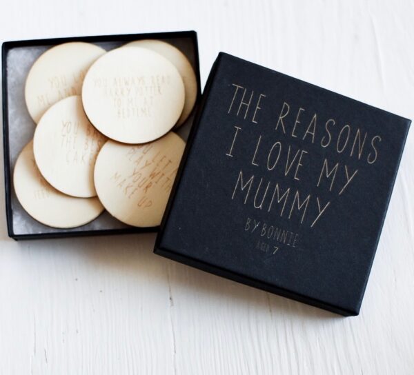 The Reasons Why I Love My Mummy Personalised Box & Tokens