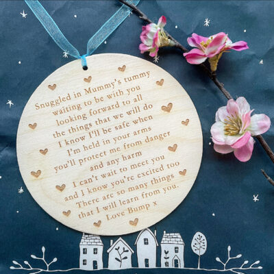 Daddy To Be Poem Plaque - Daddy I Can't Wait To Meet You
