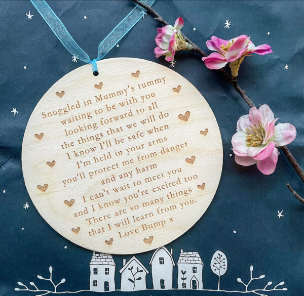 Daddy To Be Poem Plaque - Daddy I Can't Wait To Meet You