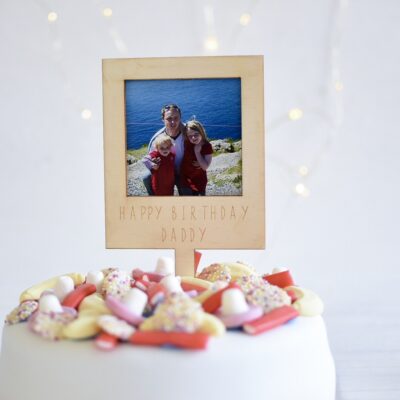 Happy Birthday Photo Cake Topper