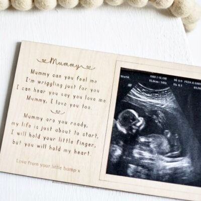 Mummy To Be Personalised Magnet Scan Frame Decoration