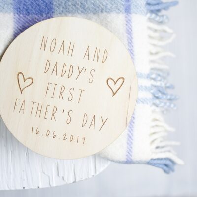 First Father's Day Personalised Disc