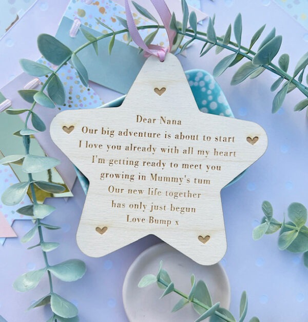 Our Big Adventure Is About To Start Grandparent To Be Hanging Star