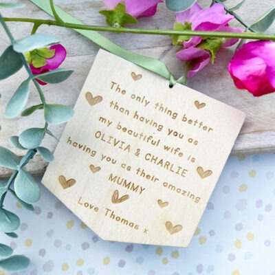 The Only Thing Better Mummy & Wife Personalised Sign