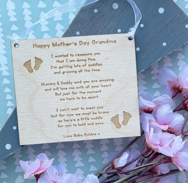 Mother's Day Baby Birth LOCKDOWN Plaque