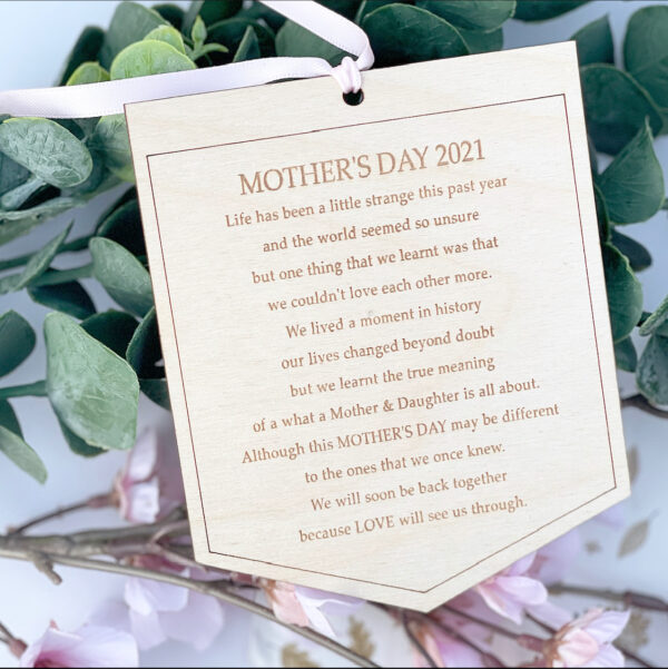 Mother's Day May Be Different Hanging Pennant Flag Sign
