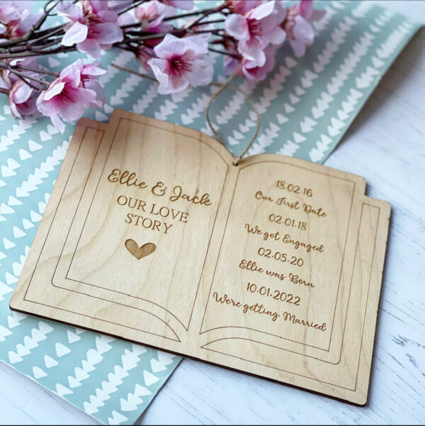 Our Book Of Love Decoration - Our Personalised Love Story