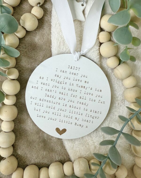 Daddy To Be Are You Ready Hanging Decoration