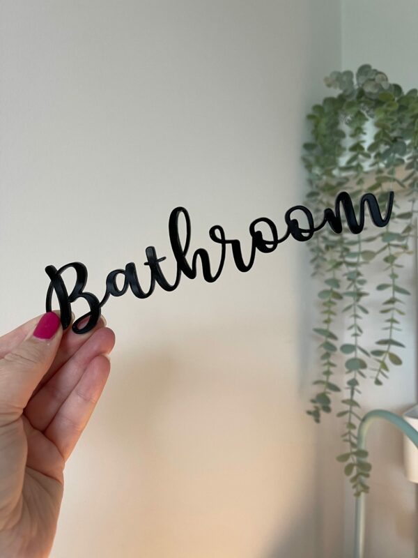 BATHROOM 3D Acrylic Sign - Image 4