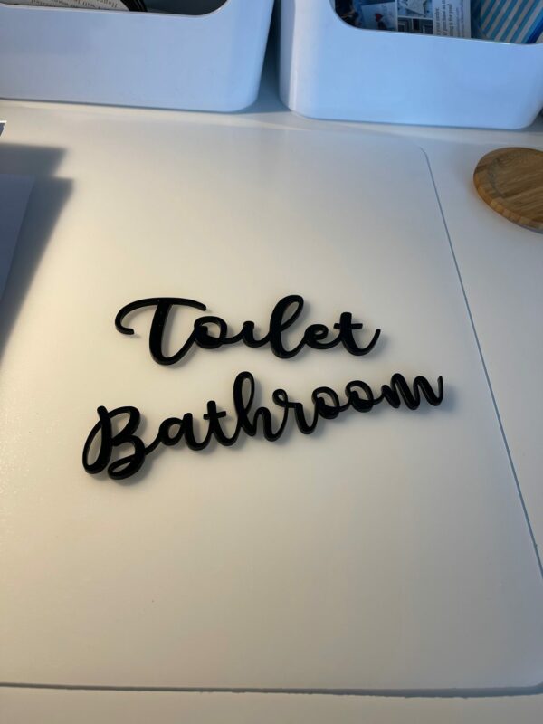 BATHROOM 3D Acrylic Sign - Image 8