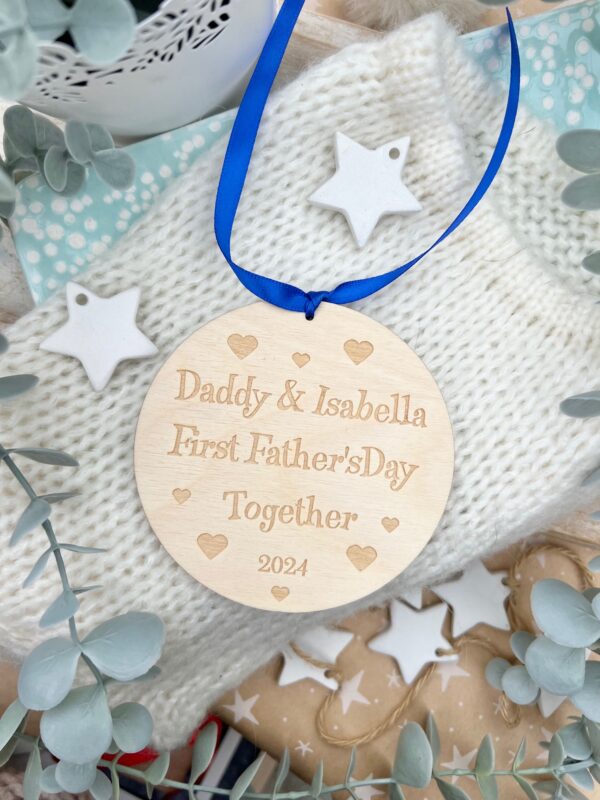 First Father's Day 2024 DADDY & Me Hanging Decoration