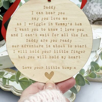 Daddy To Be Are You Ready Hanging Decoration