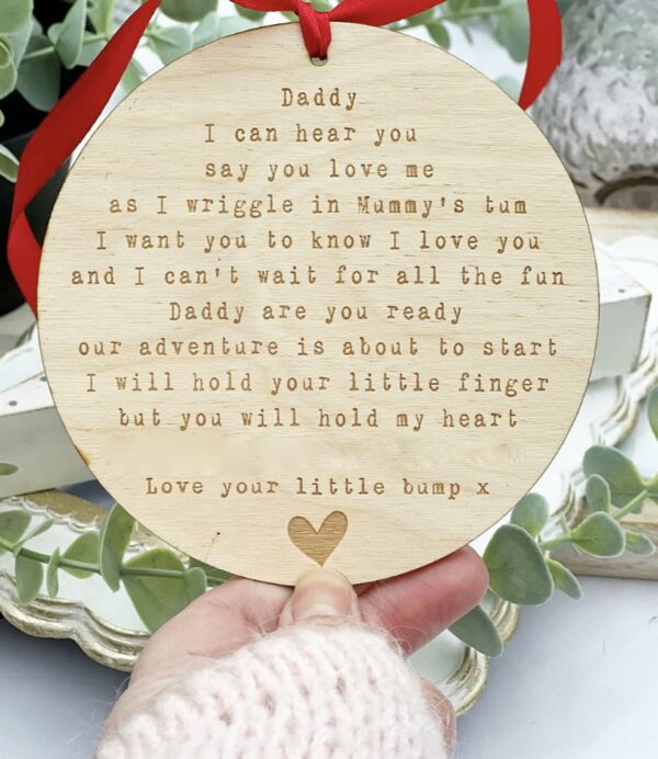 Daddy To Be Are You Ready Hanging Decoration