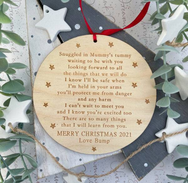Daddy or Grandparent To Be Poem MERRY CHRISTMAS 2024