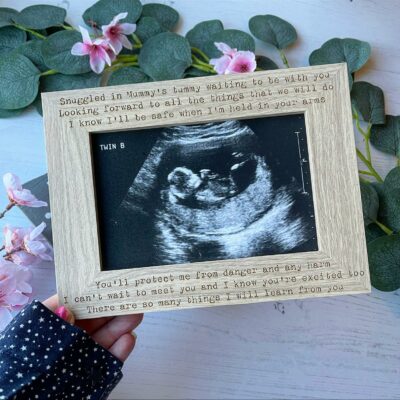 Daddy (Grandparent) To Be Poem Baby Scan Photo Frame
