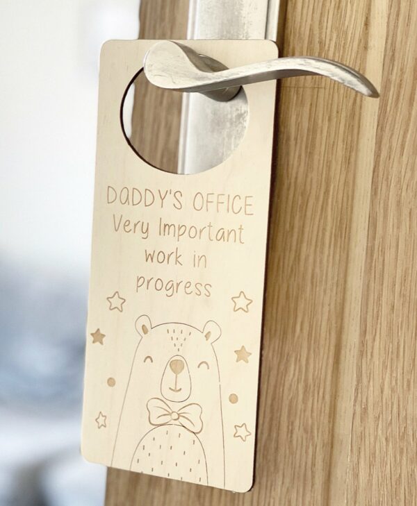 Daddy's OFFICE Personalised DOOR Sign - Image 2