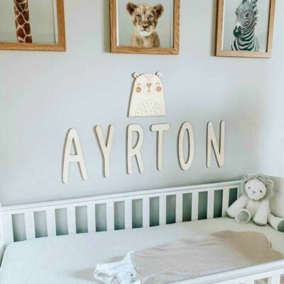30cm TALL Personalised Wall Decor Name Sign Individual Letters