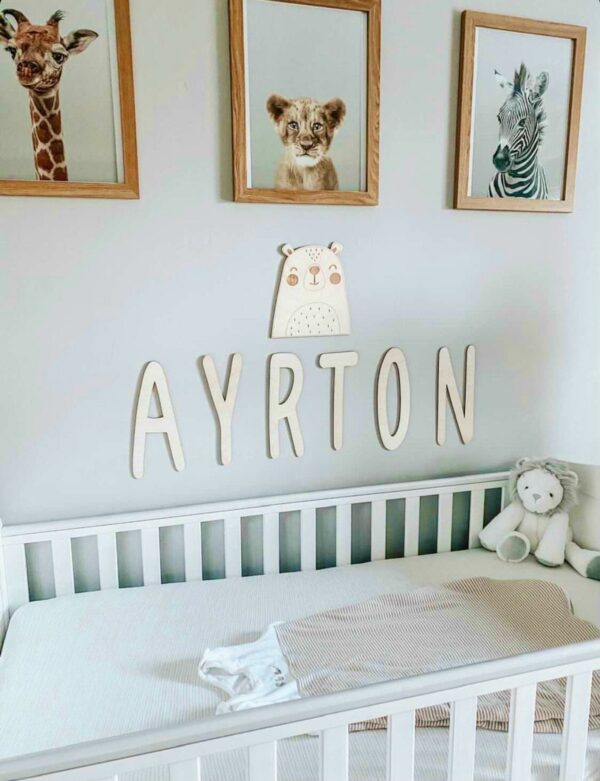 30cm TALL Personalised Wall Decor Name Sign Individual Letters