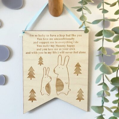 I'm So Lucky Your MY STEP DAD Personalised Plaque