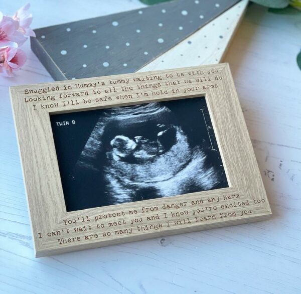Daddy (Grandparent) To Be Poem Baby Scan Photo Frame - Image 4