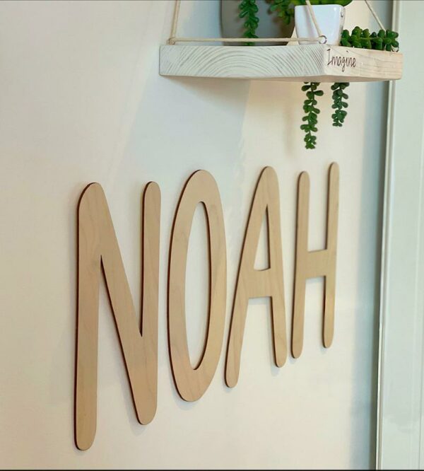 30cm TALL Personalised Wall Decor Name Sign Individual Letters - Image 5