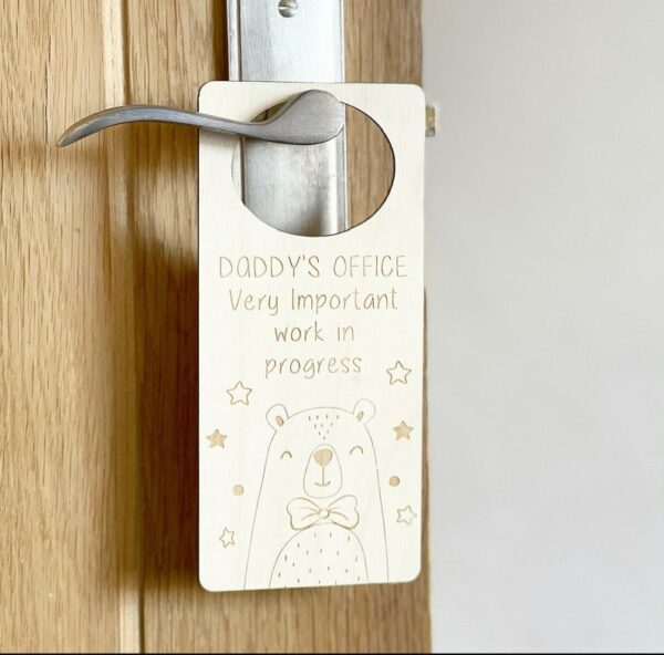 Daddy's OFFICE Personalised DOOR Sign