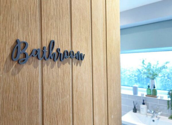 BATHROOM 3D Acrylic Sign - Image 7