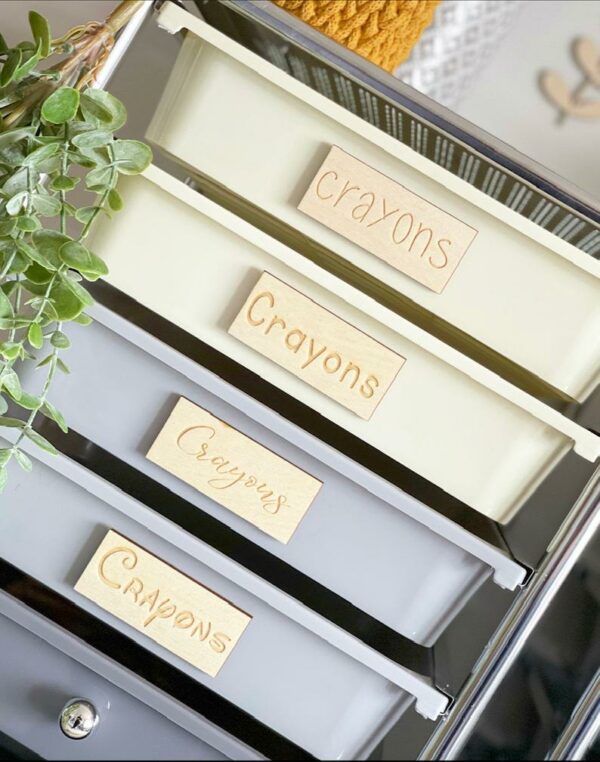 Create Custom Wooden Labels - Engraved Storage Signs - Image 3