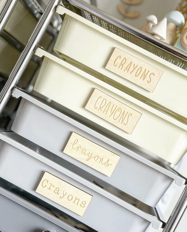 Create Custom Wooden Labels - Engraved Storage Signs - Image 4