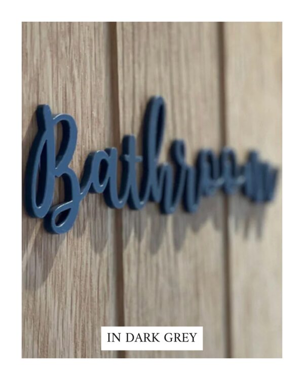 BATHROOM 3D Acrylic Sign - Image 2