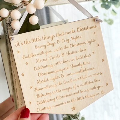 Its The Little Things That Make Christmas Hanging Decoration