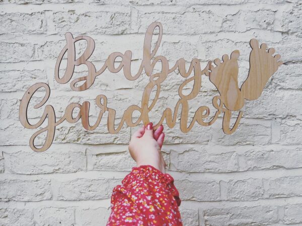 Baby Footprints Personalised Decorative Sign - Baby Shower Sign - Image 2