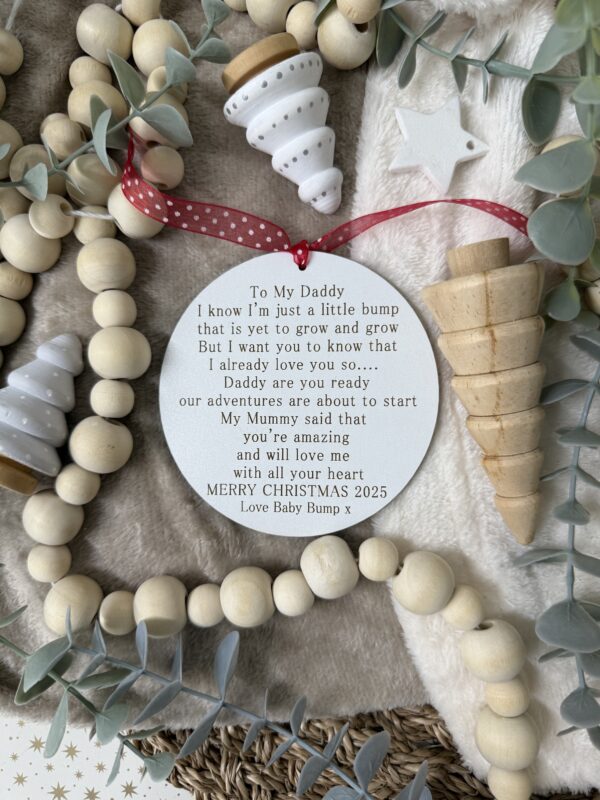 Christmas 2025 Letter From Bump Daddy To Be Sign (WH) 3