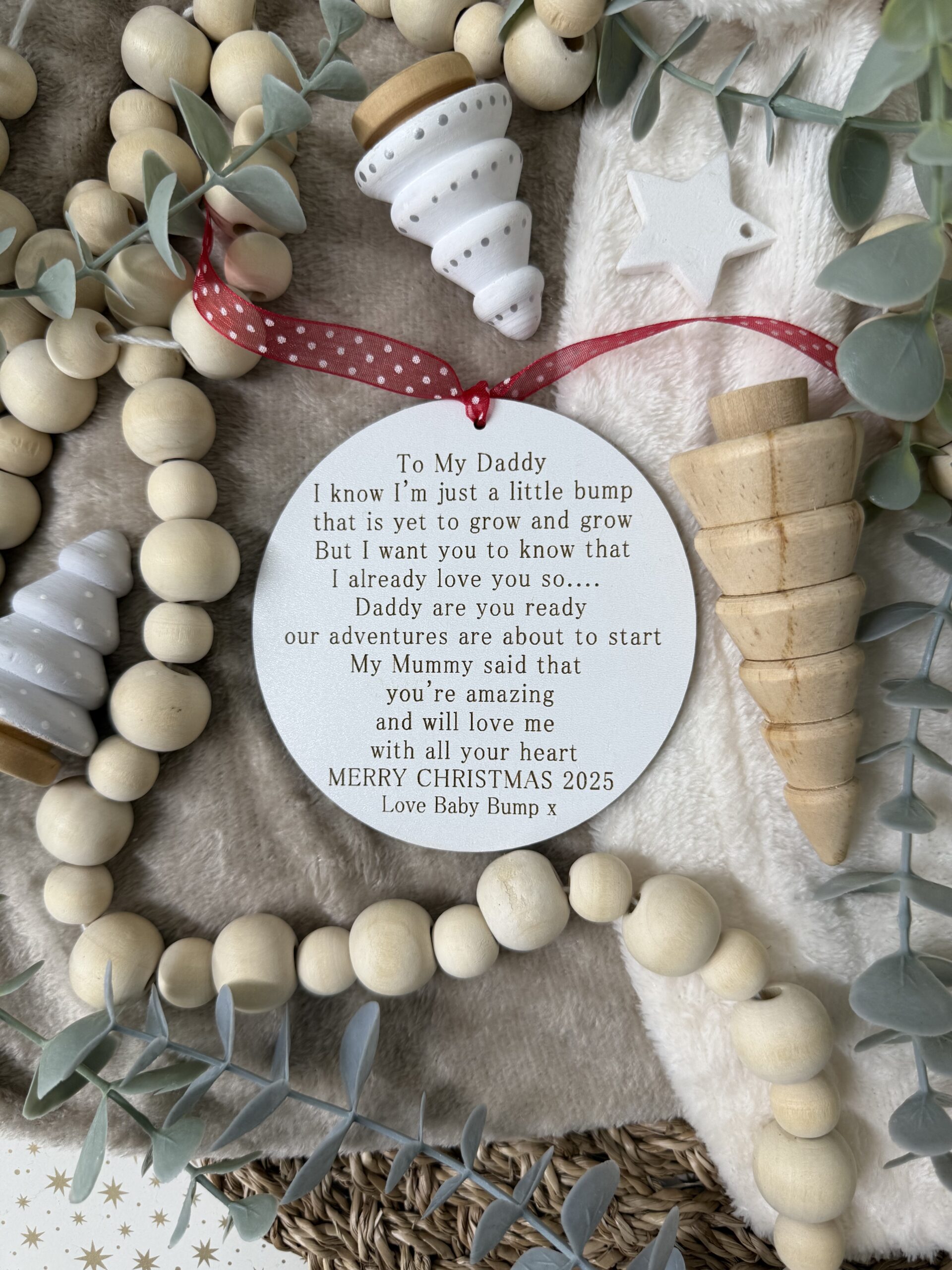 Christmas 2025 Letter From Bump Daddy To Be Sign (WH) 3