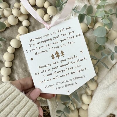 Gift From Bump Mummy To Be at CHRISTMAS Decoration (WH)
