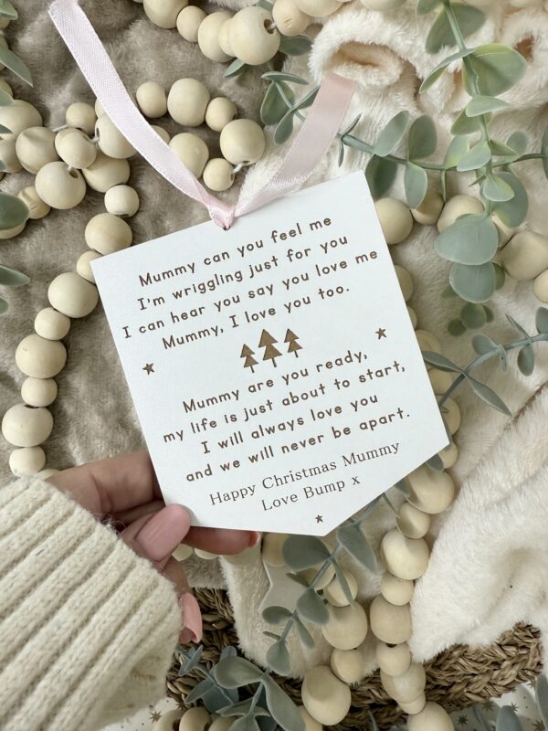 Gift From Bump Mummy To Be at CHRISTMAS Decoration (WH)