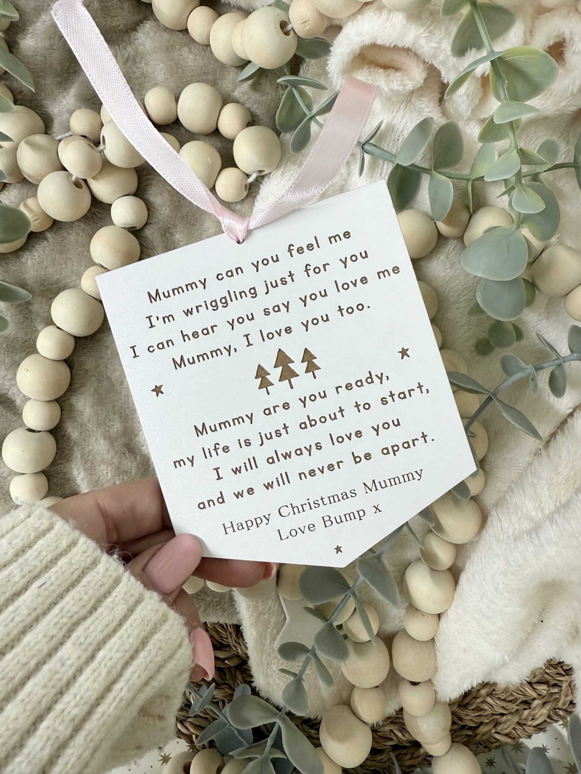 Gift From Bump Mummy To Be at CHRISTMAS Decoration (WH)
