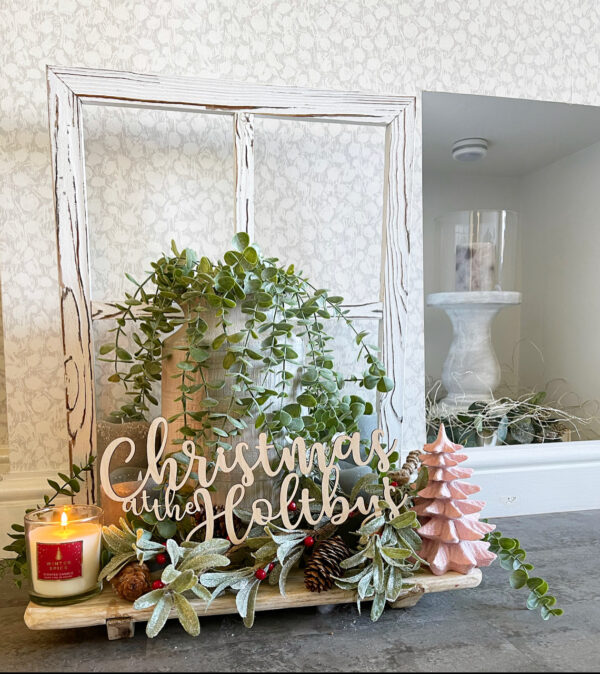 CHRISTMAS at Personalised SIGN (only) Wood Sign For Christmas Decor - Image 11