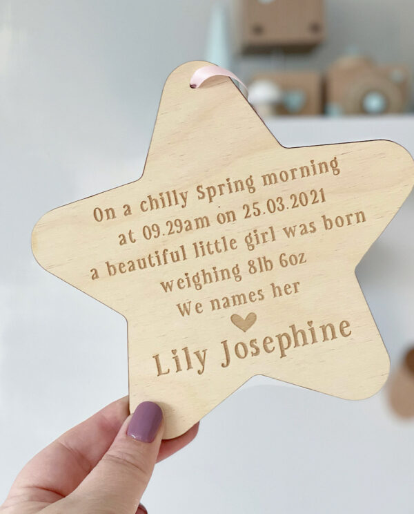 Baby Welcome Personalised Birth Sign, Baby Announcement, Welcome To The World
