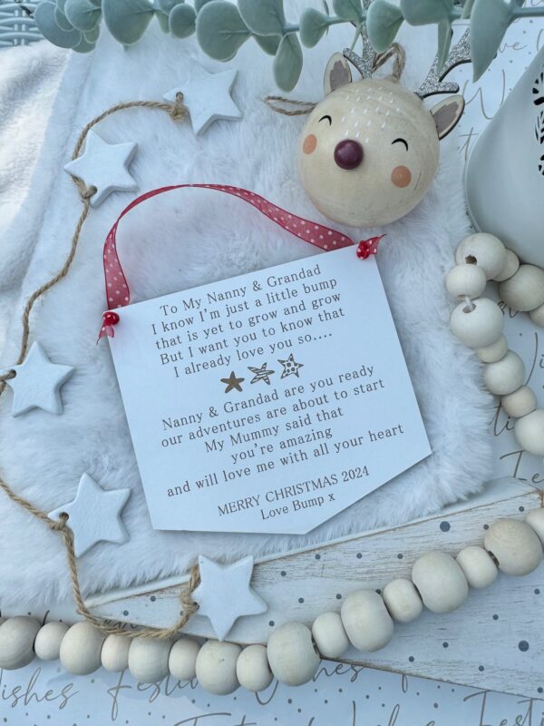 To My GRANDPARENT(S) To Be At CHRISTMAS 2024 Personalised Gift (WH) - Image 2