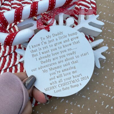 Christmas 2025 Letter From Bump Daddy To Be Sign (WH)