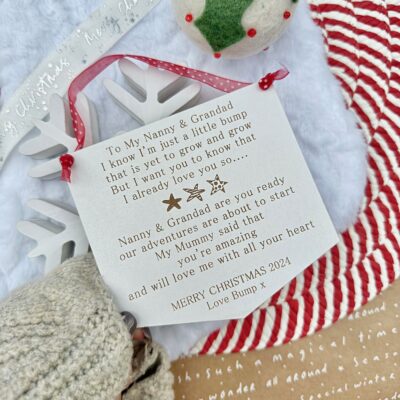 To My GRANDPARENT(S) To Be At CHRISTMAS 2025 Personalised Gift (WH)