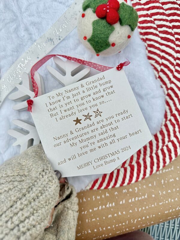 To My GRANDPARENT(S) To Be At CHRISTMAS 2024 Personalised Gift (WH)