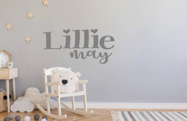 Wooden Wall Name Sign - TWO Names & Duel FONT - Custom Family Name - Image 2