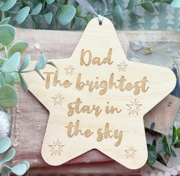 The Brightest Star In The Sky Personalised Keepsake Decoration