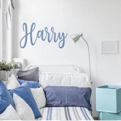 Wooden Name Sign Extra Large in SWIRLY Font (Various Colours Available)