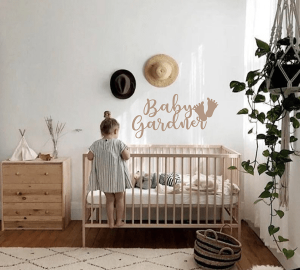 Baby Footprints Personalised Decorative Sign - Baby Shower Sign